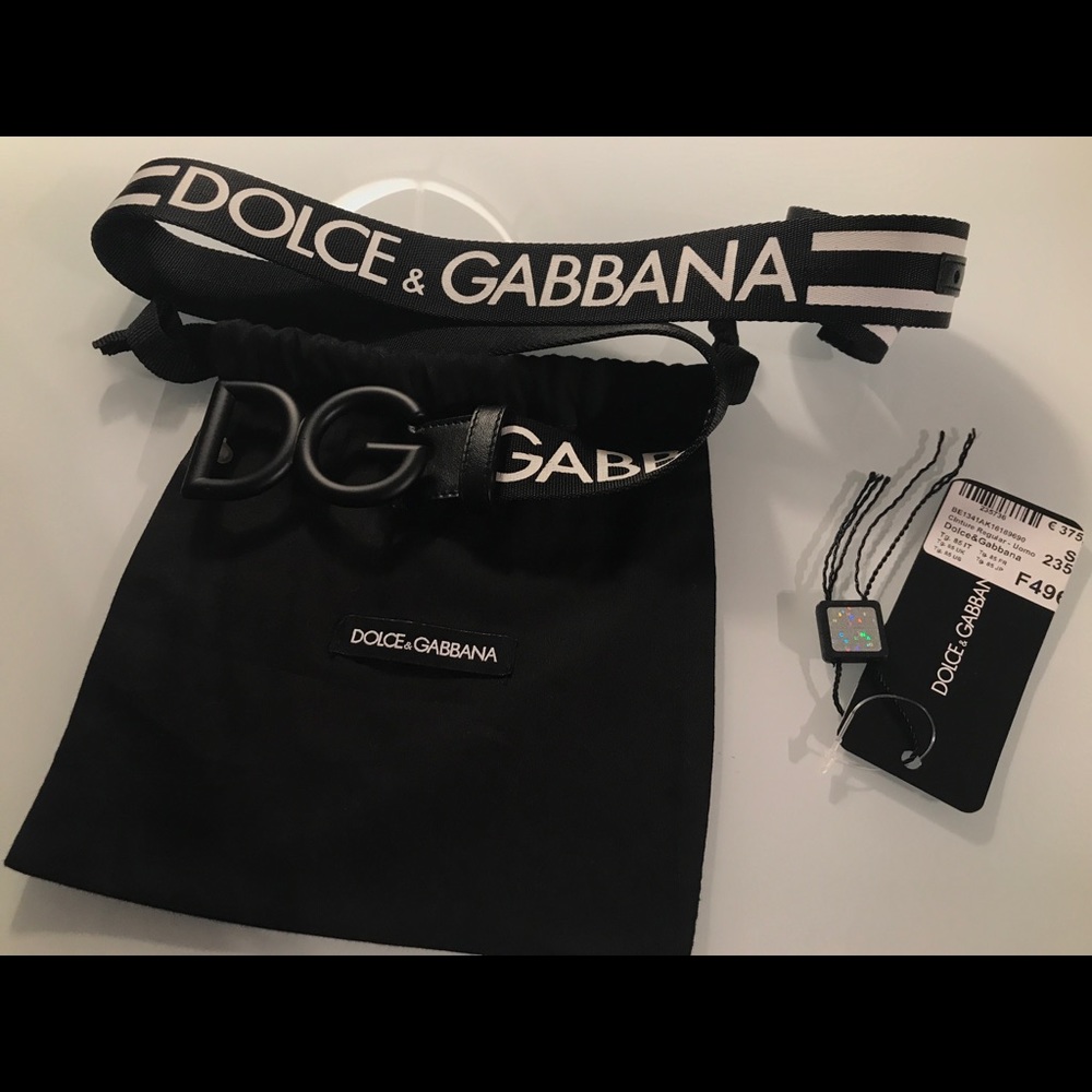 Authentic Dolce and Gabbana Black/ White Belt